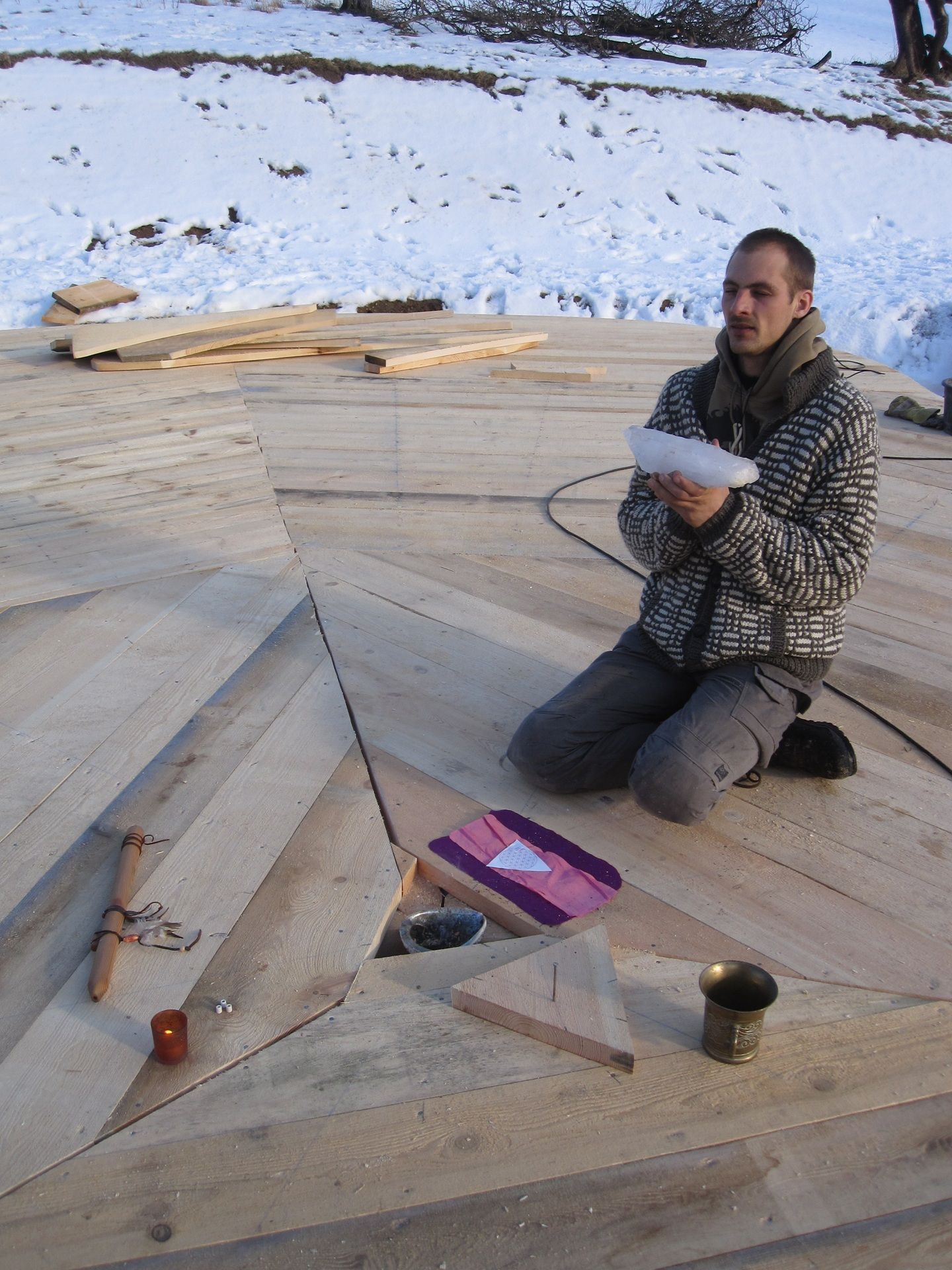 Architektur Strohballenrundhaus