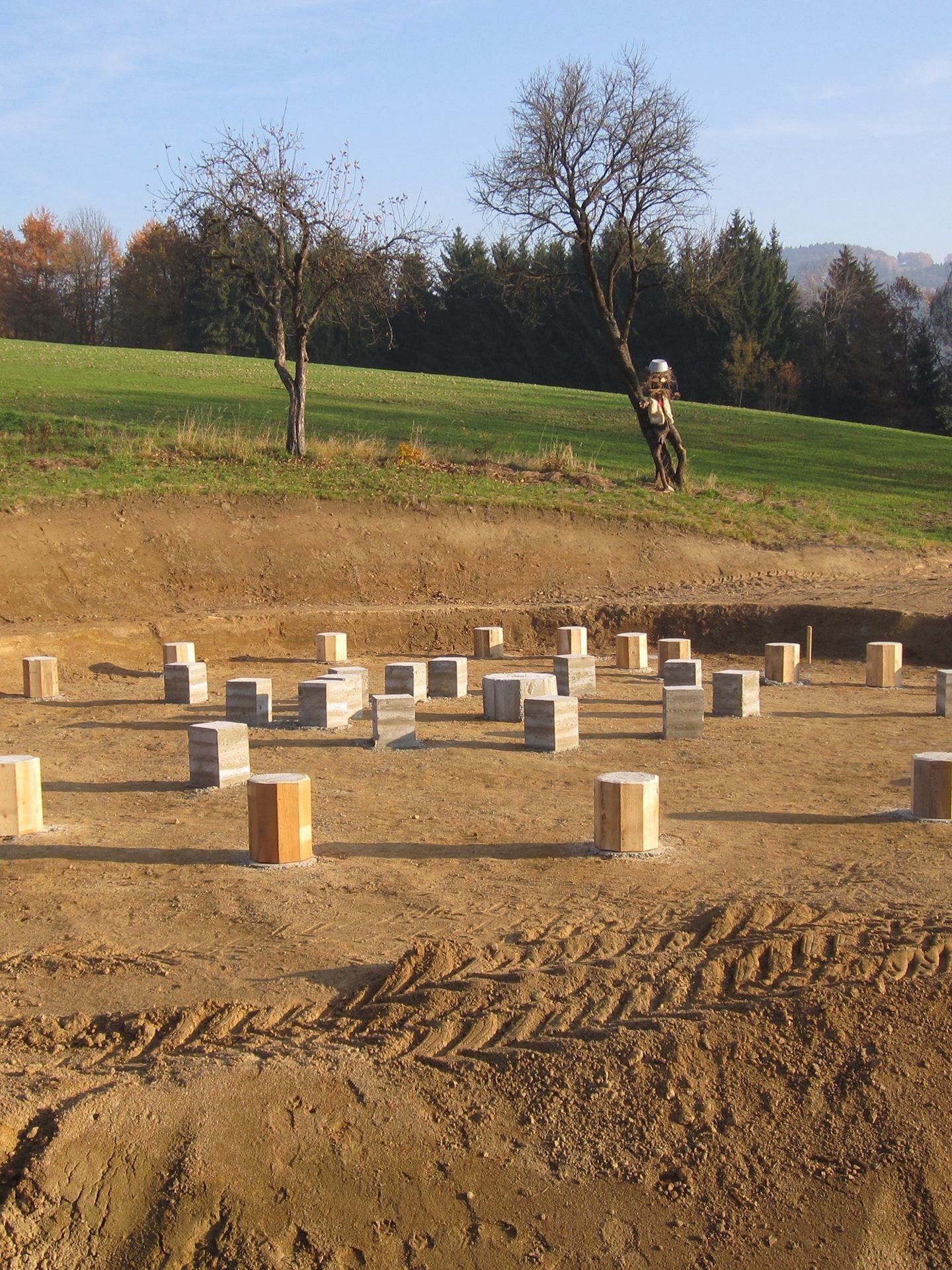 Architektur Strohballenrundhaus